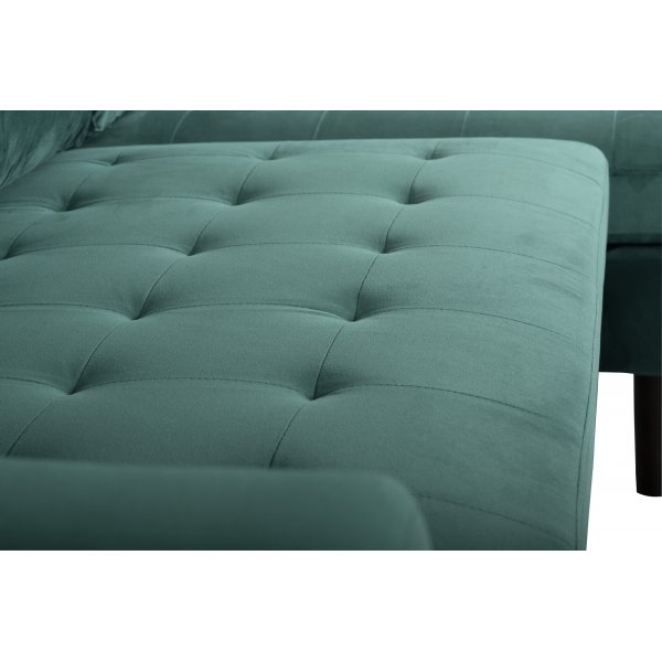 Divansoffa gr�n 218 cm bred