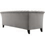 Soffa chesterfield 3-sits gr� - Henry + Reng�ring f�r m�bler