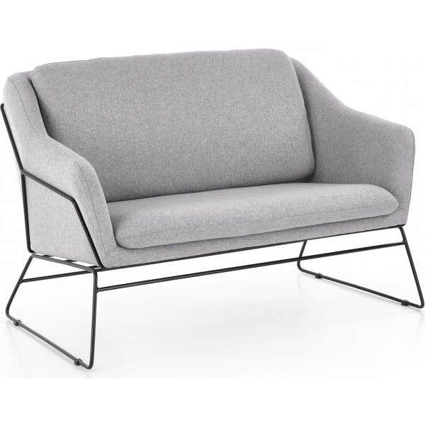 Regina 2-sits soffa i ljusgr�tt tyg