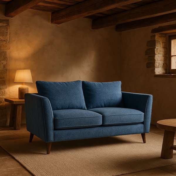 Soffa County 2-sits - Blå Chenille Soffa County 2-sits - Blå Chenille