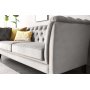 Soffa chesterfield 3-sits gr� - Henry + Reng�ring f�r m�bler