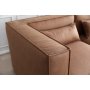 Nees modulsoffa i cognac combo 5 + Textilv�rd f�r m�bler