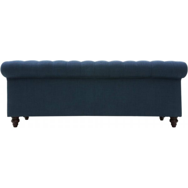 Soffa 3-sits chesterfieldsoffa blå - Herron + Rengöring för möbler Soffa 3-sits chesterfieldsoffa blå - Herron + Rengöring för möbler