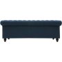 Soffa 3-sits chesterfieldsoffa blå - Herron + Rengöring för möbler Soffa 3-sits chesterfieldsoffa blå - Herron + Rengöring för möbler