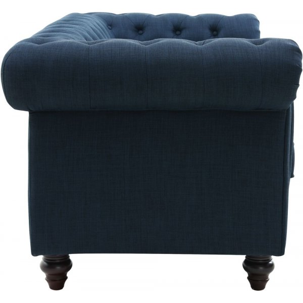 Chesterfield 2-sits soffa bl� - Herron