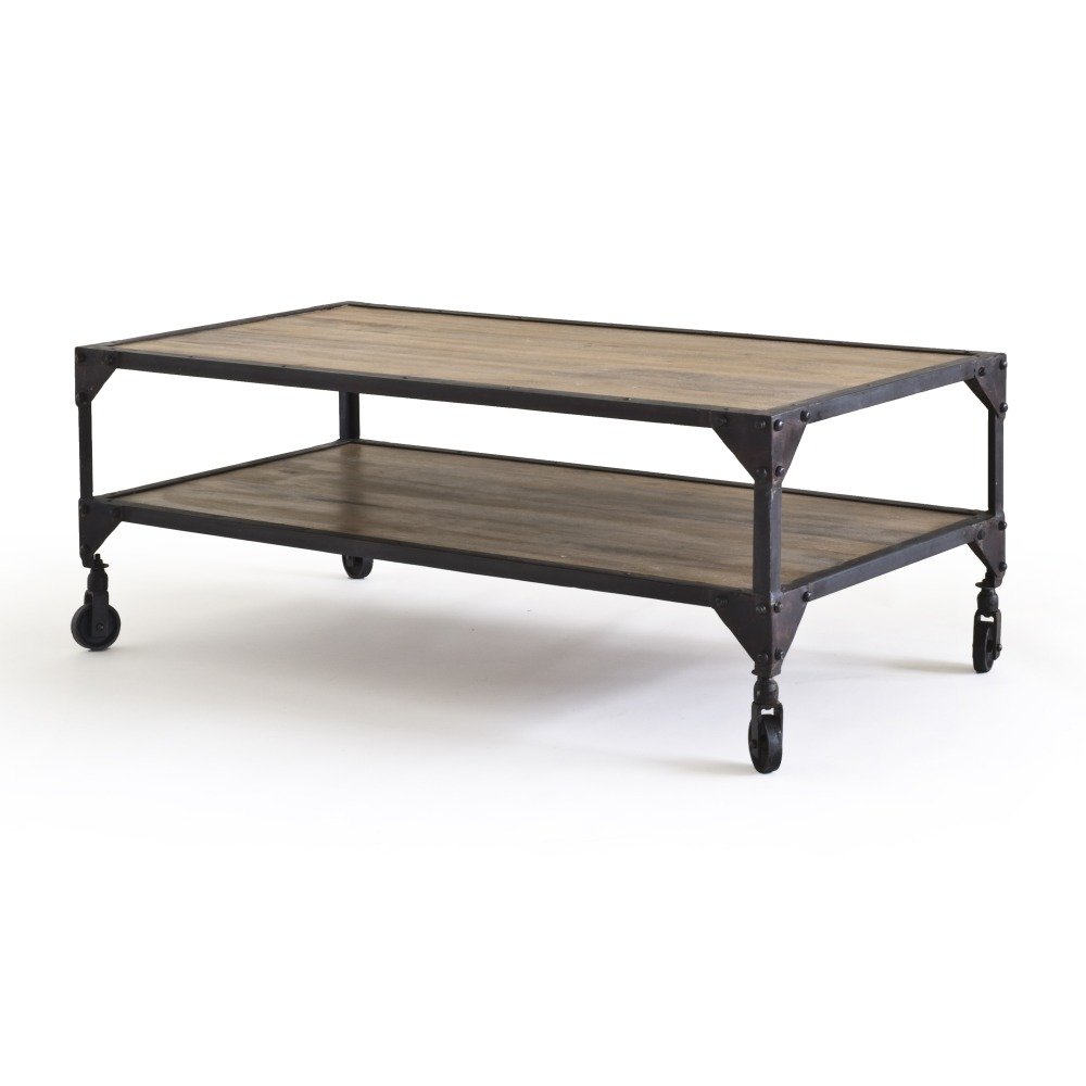 Bombay Soffbord 120 4190 kr Trendrum.se Soffbord Bombay i massivt mangoträ med metallbeslag