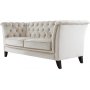 Soffa 2-sits chesterfield beige - Milton + Textilv�rd f�r m�bler