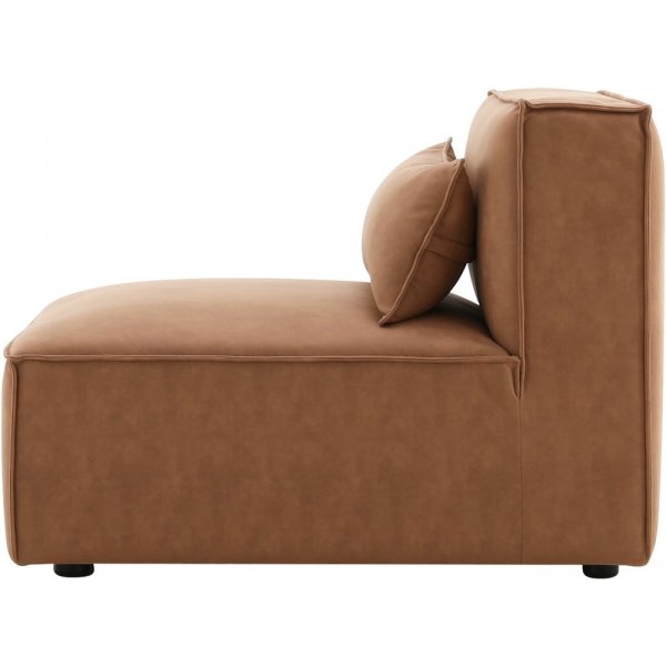 Nees modulsoffa i cognac combo 3 + Textilv�rd f�r m�bler
