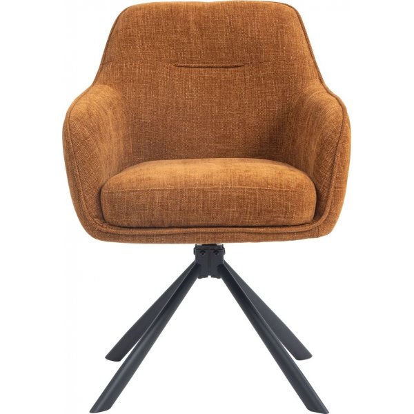 Option karmstol - Rostr�d/svart