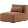 Nees modulsoffa i cognac combo 3 + Textilv�rd f�r m�bler