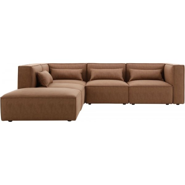 Nees modulsoffa i cognac combo 2 + M�beltassar