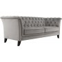 Soffa chesterfield 3-sits gr� - Henry + Reng�ring f�r m�bler