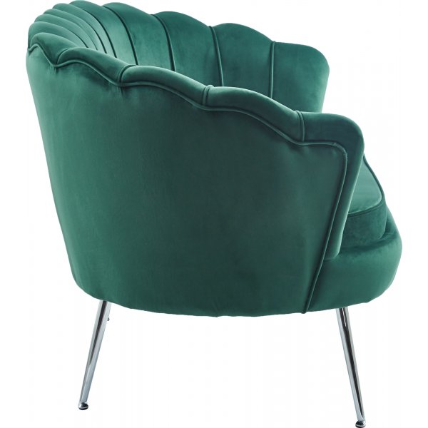 Kingsley 2-sits soffa gr�n sammet