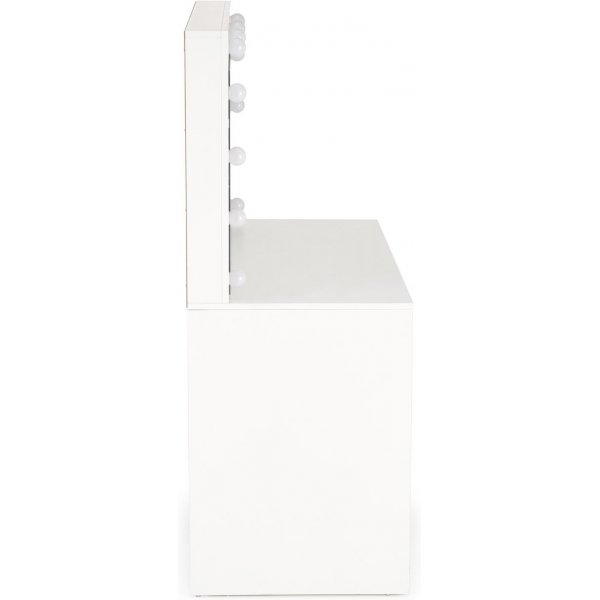 Facada sminkbord med spegel och belysning + M�beltassar