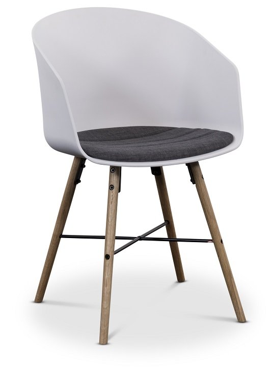 Moon matstol Vit / Grå / Ek 599 kr Trendrum.se