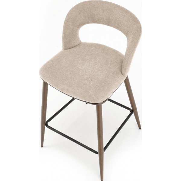 Barstol beige/valnöt sitthöjd 65 cm - Pelican + Textilvård för möbler Barstol beige/valnöt sitthöjd 65 cm - Pelican + Textilvård för möbler