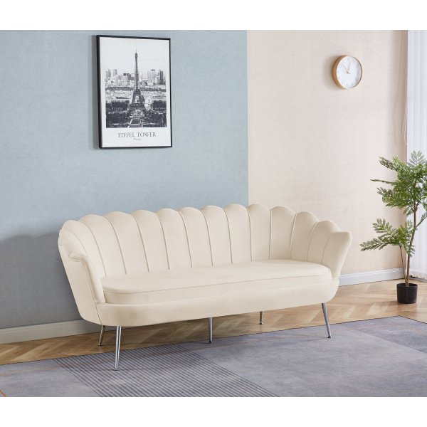 Soffa offwhite 3-sits - 180 cm - Kingsley