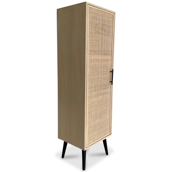 Skåp i rotting med svart handtag - React Skåp i rotting med svart handtag - React