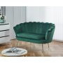 Kingsley 2-sits soffa gr�n sammet