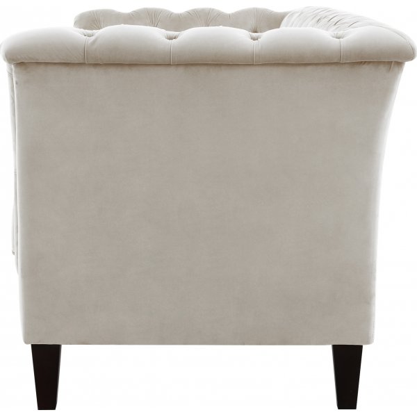 Soffa 2-sits chesterfield beige - Milton + Textilv�rd f�r m�bler
