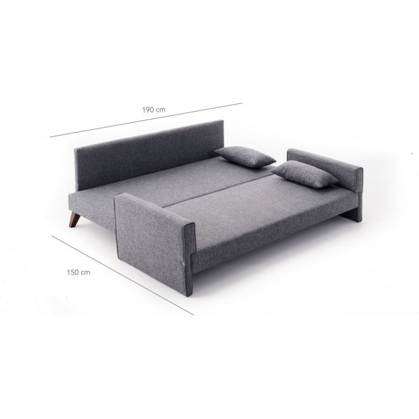 B�ddsoffa Bella - 208 cm + Reng�ring f�r m�bler