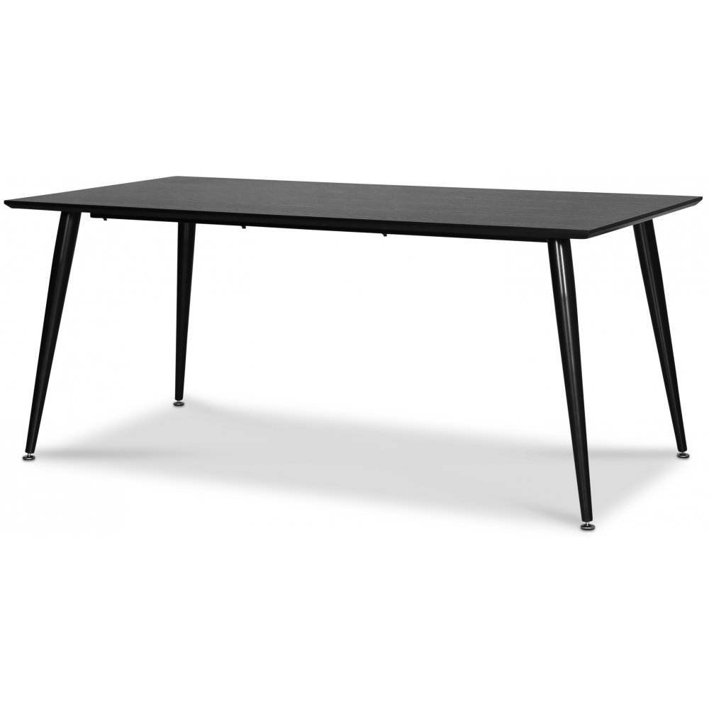 Korsgården matgrupp; matbord 180x90 cm med 6 st Mandal snurrbara