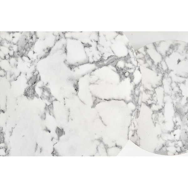 Satsbord Ø38/60 cm - Vit marmoreffekt / guld Satsbord Ø38/60 cm - Vit marmoreffekt / guld