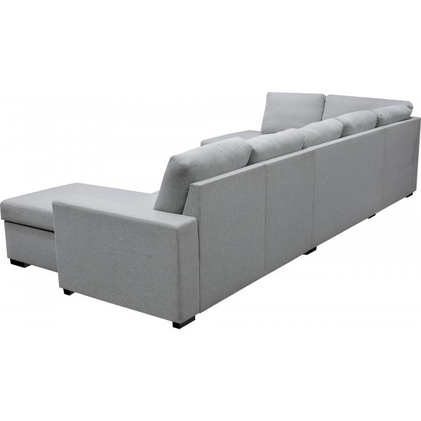U-soffa med f�rvaring 367 cm gr�