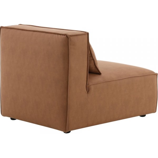 Nees modulsoffa i cognac combo 3 + Textilv�rd f�r m�bler