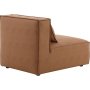 Nees modulsoffa i cognac combo 3 + Textilv�rd f�r m�bler