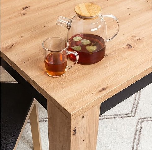 Ostia matbord 160-200 x 90 cm - Ek