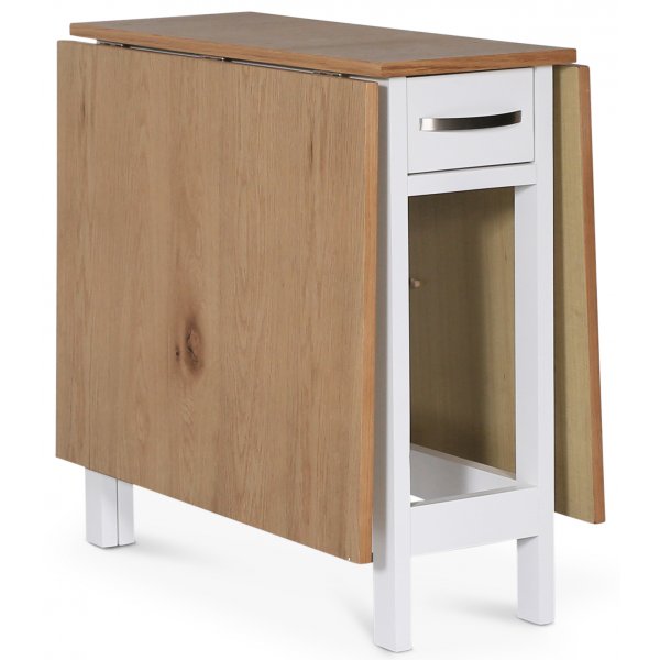 Matgrupp klaffbord Vit / Ek med fyra stolar - F�r� + 4.00 x Stolsdyna