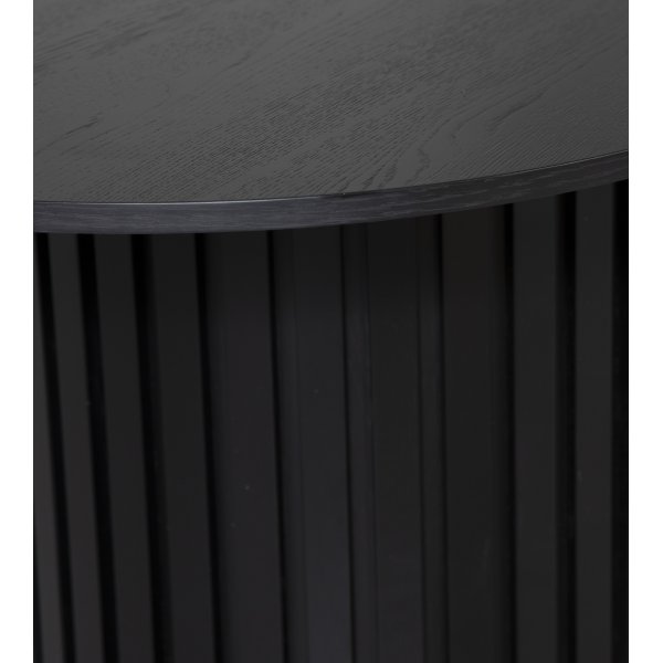 Matgrupp PiPi ovalt matbord 240 cm inkl 4 st Sunda matstol - Svartbets + 3.00 x M�beltassar