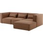 Nees modulsoffa i cognac combo 3 + Textilv�rd f�r m�bler
