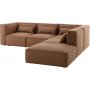 Nees modulsoffa i cognac combo 2 + M�beltassar