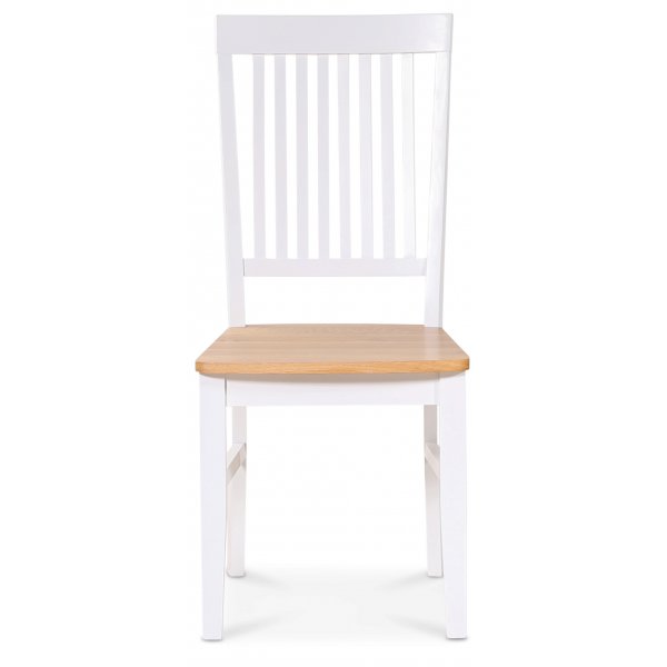 Matgrupp: L�ck� matbord, runt - vit / oljad ek + 4 st Selma stol - vit / oljad ek + 3.00 x M�beltassar