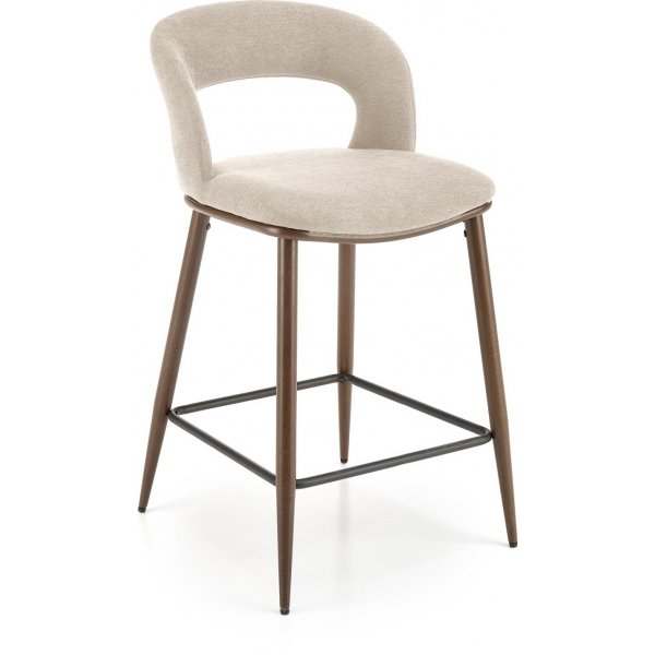 Barstol beige/valnöt sitthöjd 65 cm - Pelican + Textilvård för möbler Barstol beige/valnöt sitthöjd 65 cm - Pelican + Textilvård för möbler