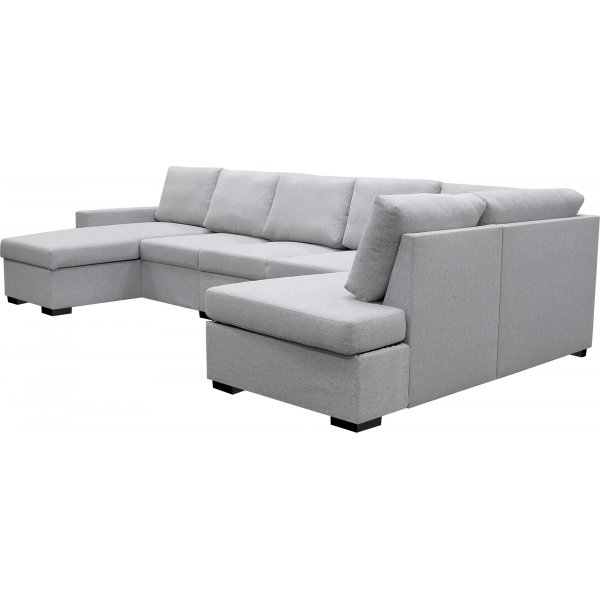 U-soffa med f�rvaring 367 cm gr�