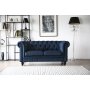 Chesterfield 2-sits soffa bl� - Herron