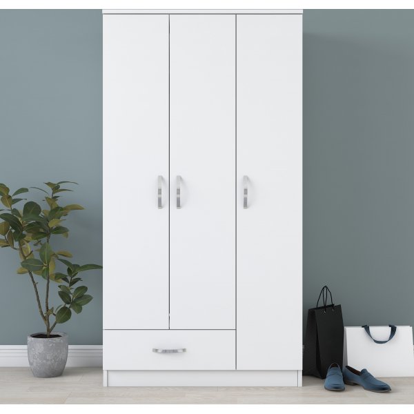 Baden garderob 2 - Vit