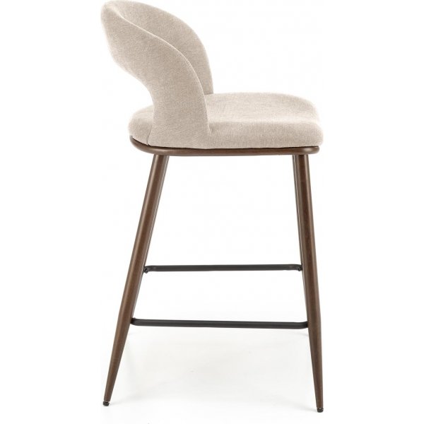 Barstol beige/valnöt sitthöjd 65 cm - Pelican + Textilvård för möbler Barstol beige/valnöt sitthöjd 65 cm - Pelican + Textilvård för möbler