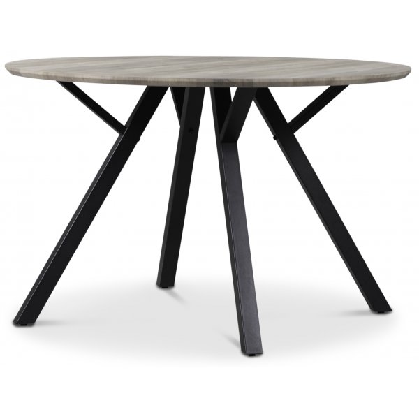 Smokey matgrupp, runt matbord med 4 st Carisma sammetsstolar - Grå Smokey matgrupp, runt matbord med 4 st Carisma sammetsstolar - Grå