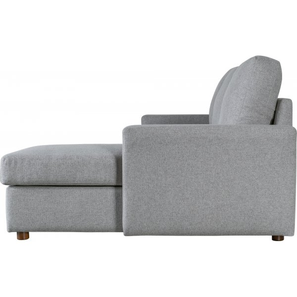 Soffa med f�rvaring gr� 214 cm bred