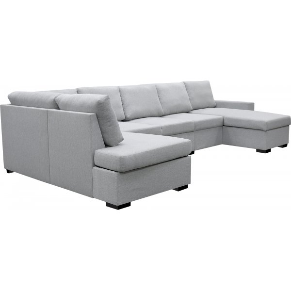 U-soffa med f�rvaring 367 cm gr�