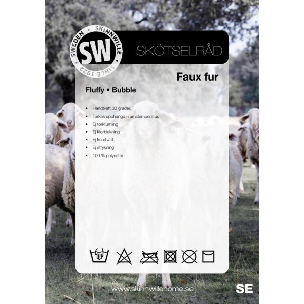 Fluffy pläd Ivory - 120 x 180 cm Fluffy pläd Ivory - 120 x 180 cm