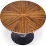 Matbord runt valnöt - svart 100 cm - Towson + Rengöring för möbler Matbord runt valnöt - svart 100 cm - Towson + Rengöring för möbler