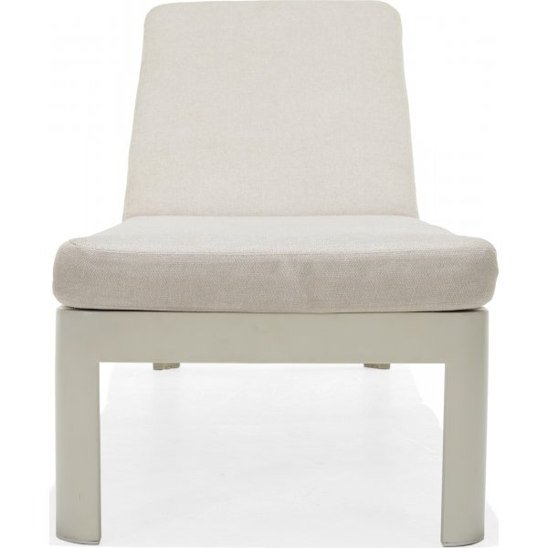 Portals loungegrupp 4 - Vit/teak + Textilskydd f�r utem�bler