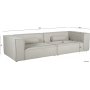 Madison soffa 4-sits XL 300 cm bred - Beige