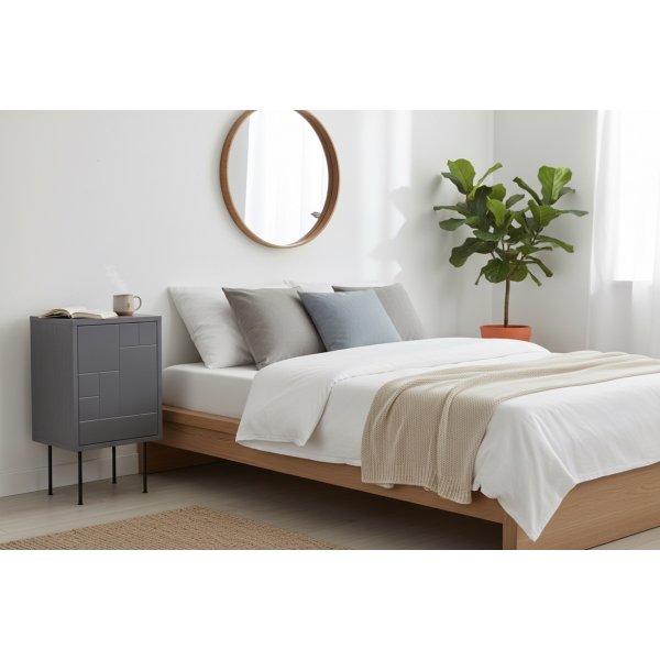 Sängbord Straight - Grå Sängbord Straight - Grå